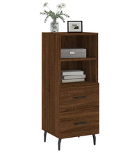 Sideboard Braun Eichen-Optik 34,5x34x90 cm Holzwerkstoff