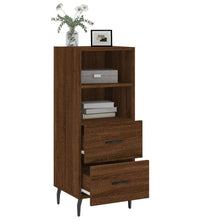 Sideboard Braun Eichen-Optik 34,5x34x90 cm Holzwerkstoff