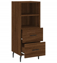 Sideboard Braun Eichen-Optik 34,5x34x90 cm Holzwerkstoff