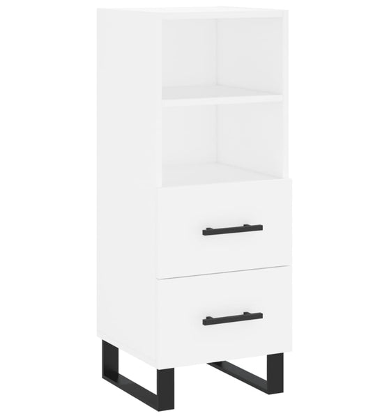 Sideboard Weiß 34,5x34x90 cm Holzwerkstoff