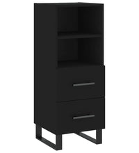 Sideboard Schwarz 34,5x34x90 cm Holzwerkstoff