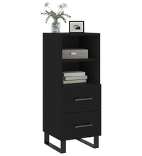 Sideboard Schwarz 34,5x34x90 cm Holzwerkstoff