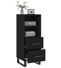 Sideboard Schwarz 34,5x34x90 cm Holzwerkstoff