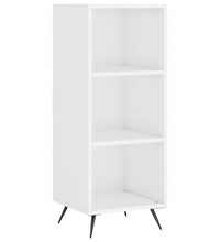 Regalschrank Hochglanz-Weiß 34,5x32,5x90 cm Holzwerkstoff