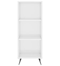 Regalschrank Hochglanz-Weiß 34,5x32,5x90 cm Holzwerkstoff