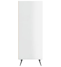 Regalschrank Hochglanz-Weiß 34,5x32,5x90 cm Holzwerkstoff