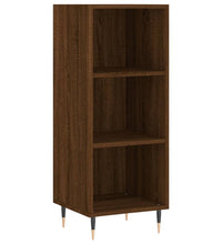 Sideboard Braun Eichen-Optik 34,5x32,5x90 cm Holzwerkstoff