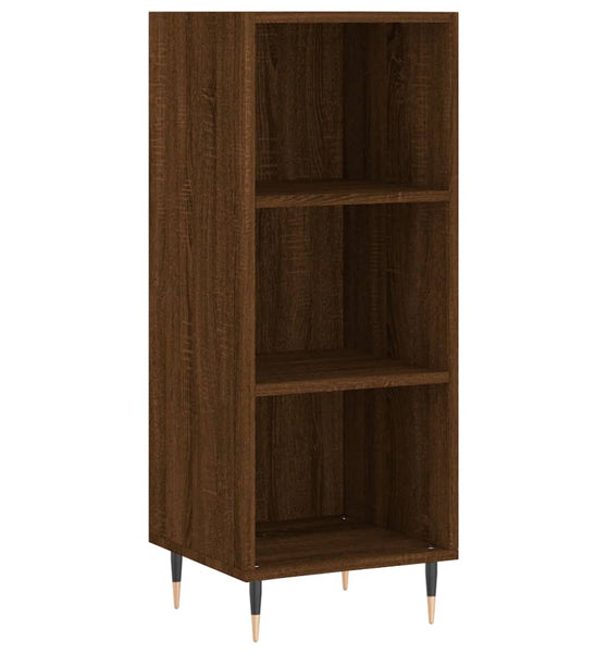 Sideboard Braun Eichen-Optik 34,5x32,5x90 cm Holzwerkstoff