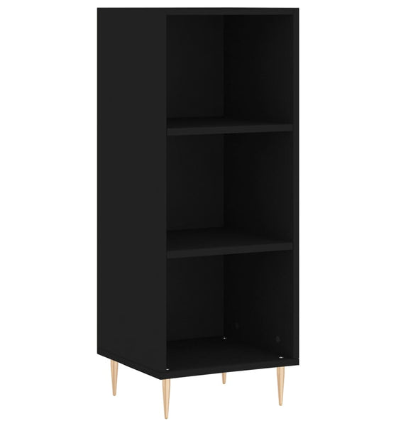 Sideboard Schwarz 34,5x32,5x90 cm Holzwerkstoff