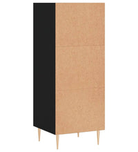 Sideboard Schwarz 34,5x32,5x90 cm Holzwerkstoff