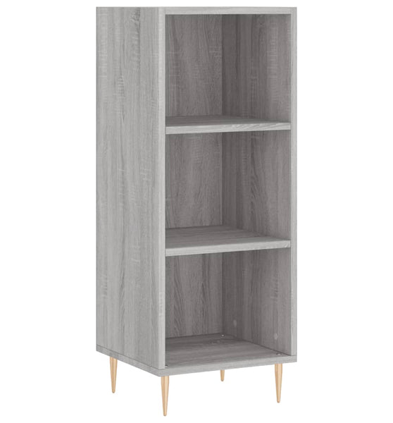 Sideboard Grau Sonoma 34,5x32,5x90 cm Holzwerkstoff