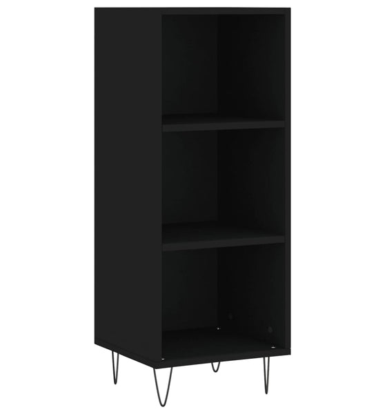 Sideboard Schwarz 34,5x32,5x90 cm Holzwerkstoff