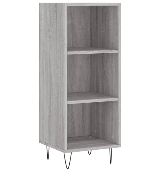 Sideboard Grau Sonoma 34,5x32,5x90 cm Holzwerkstoff