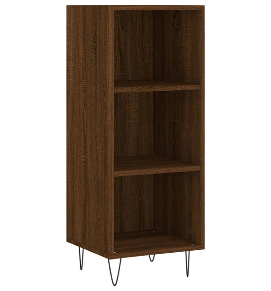 Sideboard Braun Eichen-Optik 34,5x32,5x90 cm Holzwerkstoff