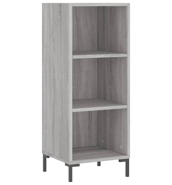 Sideboard Grau Sonoma 34,5x32,5x90 cm Holzwerkstoff