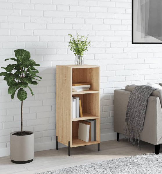 Sideboard Sonoma-Eiche 34,5x32,5x90 cm Holzwerkstoff