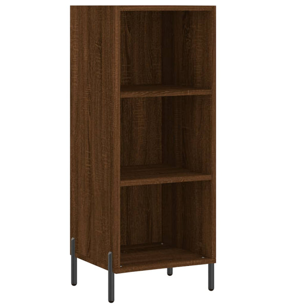 Sideboard Braun Eichen-Optik 34,5x32,5x90 cm Holzwerkstoff