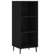 Sideboard Schwarz 34,5x32,5x90 cm Holzwerkstoff