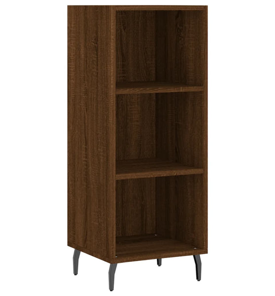 Sideboard Braun Eichen-Optik 34,5x32,5x90 cm Holzwerkstoff