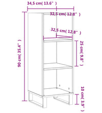 Sideboard Betongrau 34,5x32,5x90 cm Holzwerkstoff