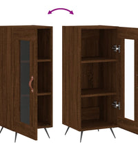 Sideboard Braun Eichen-Optik 34,5x34x90 cm Holzwerkstoff