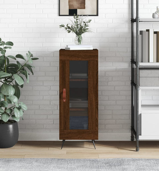 Sideboard Braun Eichen-Optik 34,5x34x90 cm Holzwerkstoff
