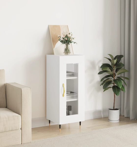 Sideboard Weiß 34,5x34x90 cm Holzwerkstoff