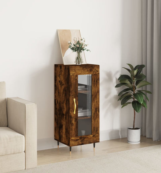 Sideboard Räuchereiche 34,5x34x90 cm Holzwerkstoff