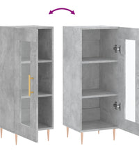 Sideboard Betongrau 34,5x34x90 cm Holzwerkstoff