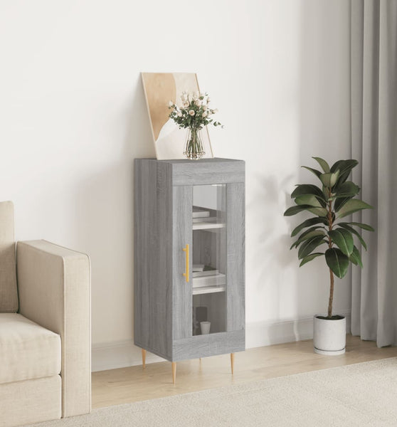 Sideboard Grau Sonoma 34,5x34x90 cm Holzwerkstoff