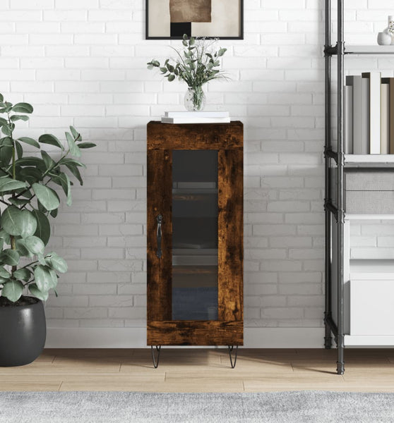 Sideboard Räuchereiche 34,5x34x90 cm Holzwerkstoff