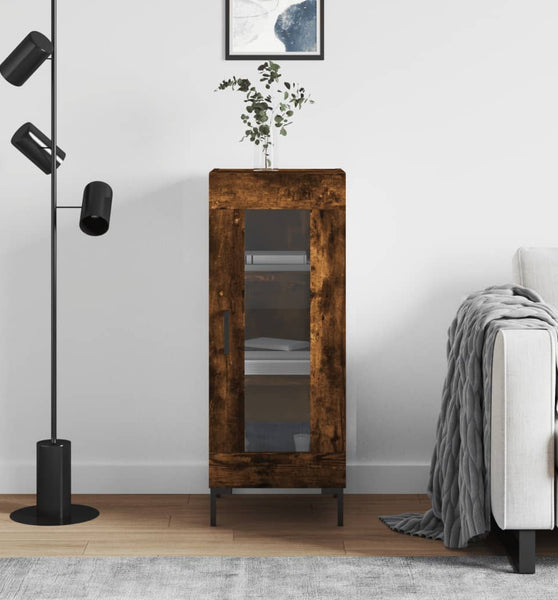 Sideboard Räuchereiche 34,5x34x90 cm Holzwerkstoff