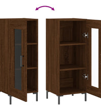 Sideboard Braun Eichen-Optik 34,5x34x90 cm Holzwerkstoff