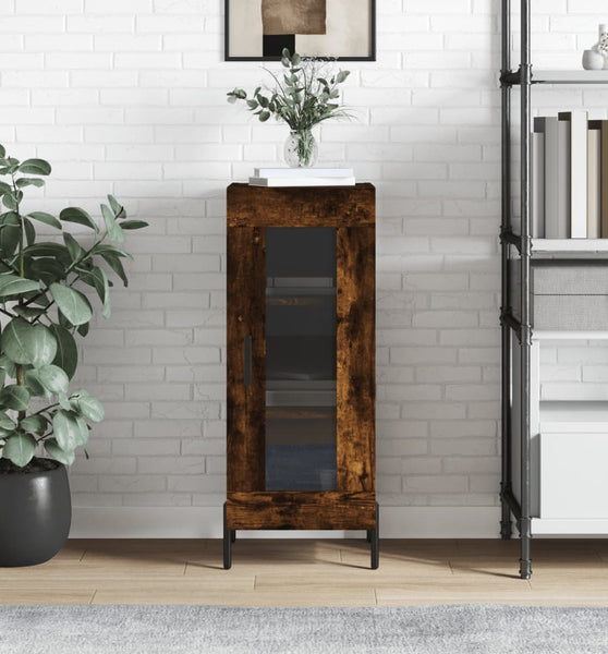 Sideboard Räuchereiche 34,5x34x90 cm Holzwerkstoff