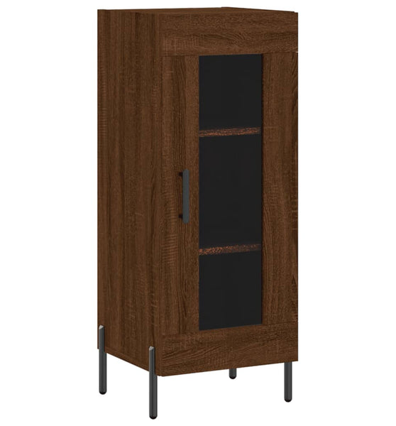 Sideboard Braun Eichen-Optik 34,5x34x90 cm Holzwerkstoff
