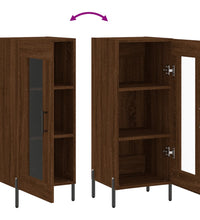 Sideboard Braun Eichen-Optik 34,5x34x90 cm Holzwerkstoff