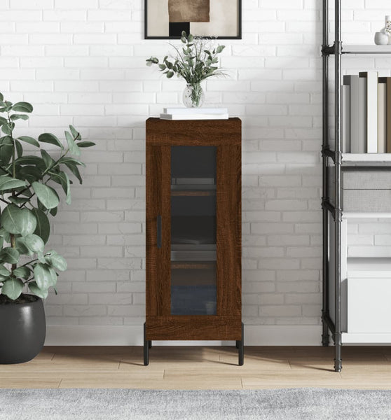 Sideboard Braun Eichen-Optik 34,5x34x90 cm Holzwerkstoff