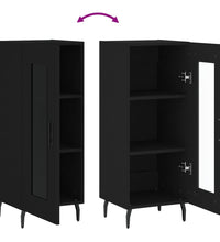 Sideboard Schwarz 34,5x34x90 cm Holzwerkstoff