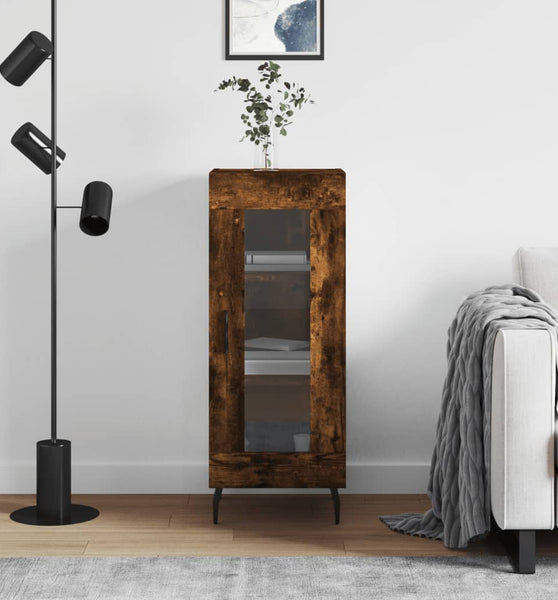 Sideboard Räuchereiche 34,5x34x90 cm Holzwerkstoff