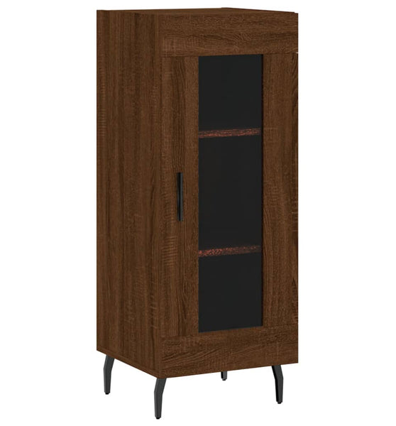 Sideboard Braun Eichen-Optik 34,5x34x90 cm Holzwerkstoff