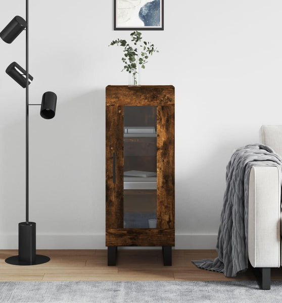 Sideboard Räuchereiche 34,5x34x90 cm Holzwerkstoff