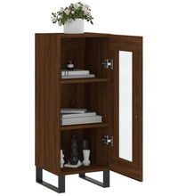 Sideboard Braun Eichen-Optik 34,5x34x90 cm Holzwerkstoff