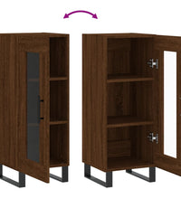 Sideboard Braun Eichen-Optik 34,5x34x90 cm Holzwerkstoff