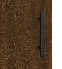 Sideboard Braun Eichen-Optik 34,5x34x90 cm Holzwerkstoff