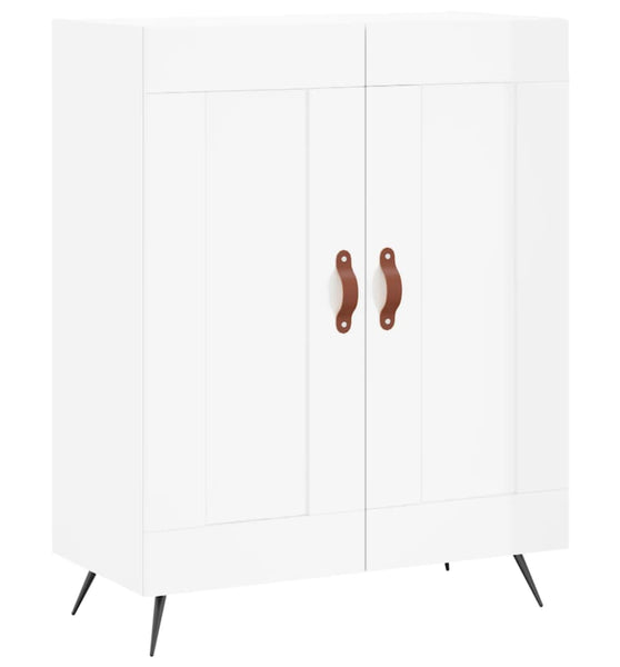 Sideboard Hochglanz-Weiß 69,5x34x90 cm Holzwerkstoff