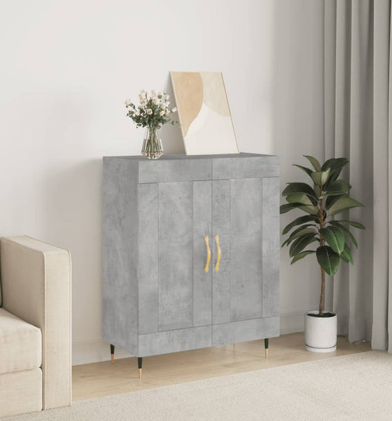 Sideboard Betongrau 69,5x34x90 cm Holzwerkstoff