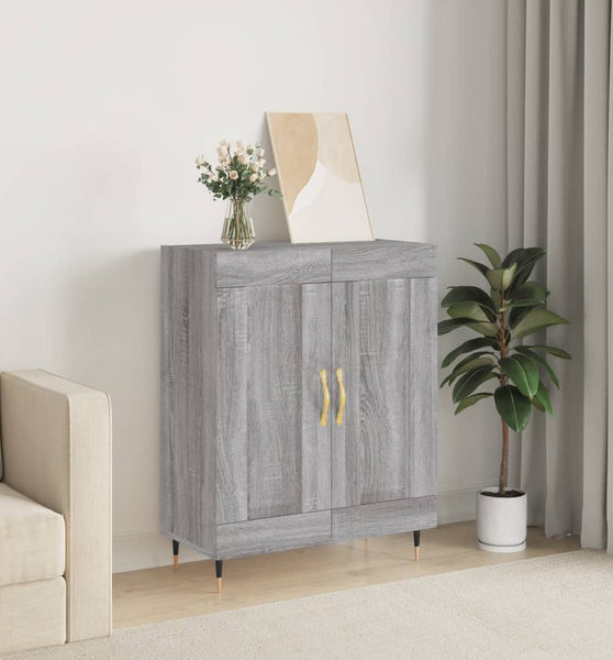 Sideboard Grau Sonoma 69,5x34x90 cm Holzwerkstoff