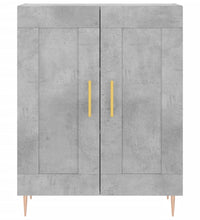 Sideboard Betongrau 69,5x34x90 cm Holzwerkstoff