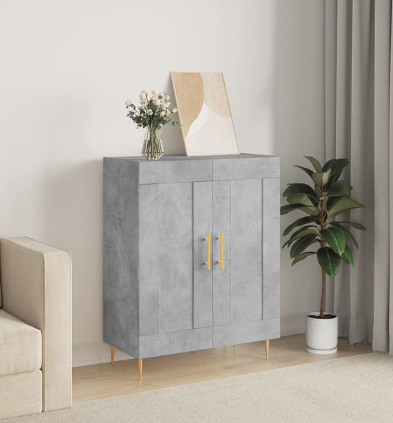 Sideboard Betongrau 69,5x34x90 cm Holzwerkstoff