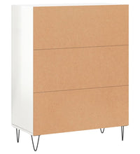 Sideboard Hochglanz-Weiß 69,5x34x90 cm Holzwerkstoff